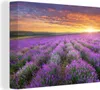 MuchoWow® - Leinwandbilder - Lavendel - Wolken - Frühling, Produktbild-Vorschau 1
