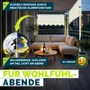 tillvex tenda a morsetto 250 cm beige con LED solare con Anteprima dell’immagine prodotto 8