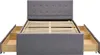 Homestyle4u 1915, Polsterbett 140x200 Grau Doppelbett Produktbild-Vorschau 19