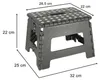 Skládací protiskluzová stolička 22 cm tmavě šedá Náhled obrázku produktu 4