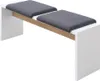 Esszimmer-Sitzbank mit 130 cm Breite in weiß matt und Produktbild-Vorschau 1