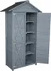 Werkzeugschrank aus Holz, ca. 88 x 45,5 x 168 cm, grau Produktbild-Vorschau 5