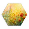 DEQORI Glasbild Echtglas 40x35 cm 'Blumenwiese im Produktbild-Vorschau 1