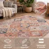 TT Home Boho Vintage Teppich Wohnzimmer Kurzflor – Retro Produktbild-Vorschau 4