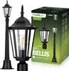 Lampa Ogrodowa Zewnętrzna E27 SŁUPEK LATARNIA 1m Czarna Podgląd zdjęcia produktu 1