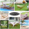 HOMAVO Hängematte mit Gestell, Mit 2 Hängematte, 200kg Produktbild-Vorschau 11