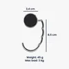 kwmobile 2x Tisch Handtaschenhalter Haken - Faltbare Produktbild-Vorschau 6