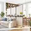 COSTWAY Roomdivider met wielen, inklapbare scheidingswand, Productafbeelding-voorbeeld 10