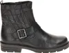 A black leather boot is shown from the side against a white background. Produktbild-Vorschau