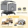 PawHut kattenhuis, inklapbaar, met kussen, verhoogde Productafbeelding-voorbeeld 4