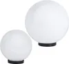 Kugelleuchte 2er Set 20/30cm weiß Kugellampen Aussenleuchte Produktbild-Vorschau 1