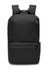 A black backpack is shown against a white background. Voir les images du produit