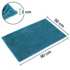 WohnDirect Badematte PARIS Petrol 50 x 80 cm Produktbild-Vorschau 2