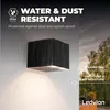 Ledvion Solar LED Wandleuchte 1W Warmweiß IP44 Schwarz Produktbild-Vorschau 3