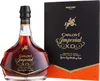 A bottle of Osborne Carlos I Imperial Brandy de Jerez Solera Gran Reserva and its gift box are displayed against a white background. Anteprima dell’immagine prodotto