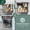 bremermann Jeu de 2 tiroirs télescopiques - 45 cm avec Voir les images du produit 4