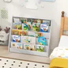 COSTWAY Kinderregal mit 5 Fächern, Bücherregal für Kinder, Produktbild-Vorschau 2