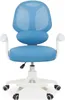 Schreibtischstuhl ISLA mit Fußstütze, Blau – ergonomischer Produktbild-Vorschau 2