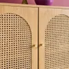 sweeek - Sideboard Holzdekor und Rattan-Geflecht 3 Türen Produktbild-Vorschau 6