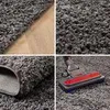 Teppich Wohnzimmer Hochflor Einfarbiges Design Langflor Produktbild-Vorschau 2