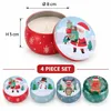 4er Set Weihnachtsduftkerzen in Blechdose - 4 Motive - 4 Produktbild-Vorschau 3