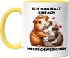 Ich mag halt einfach Meerschweinchen Tasse Gelb Haustier Produktbild-Vorschau 1