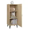 vidaXL Kredens dąb sonoma 34,5x34x90 cm Materiał Podgląd zdjęcia produktu 4