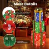 COSTWAY Set de 3 boîtes cadeaux LED, boîte de Noël avec Voir les images du produit 5