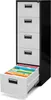 A filing cabinet with one drawer open, showing colorful file folders. Anteprima dell’immagine prodotto