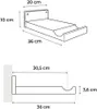 Držák na kolo Rei, nosnost: 25 kg, D x Š x V: 35 x 20 x 10 Náhled obrázku produktu 3