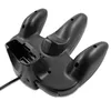 A black Nintendo 64 controller adapter with a cable attached, shown from a slightly elevated angle. Anteprima dell’immagine prodotto
