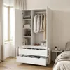 Mobelsta Kleiderschrank mit 2 Schubladen,  Kleiderschränke Produktbild-Vorschau 8