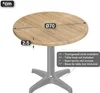 JAMAIKA | Bistro Außen Tischplatte | Ø 70 cm | Eiche | Rund Produktbild-Vorschau 2