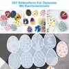 Silikon Gießformen Ostern, Epoxidharz Formen Set, Osterei & Produktbild-Vorschau 5