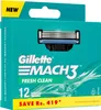 GILLETTE Mach3 Herrenrasierer Ersatzklingen 1 Packung - 12 Produktbild-Vorschau 1