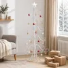 Arbre de Noël en métal vidaXL KUOPIO, 150 cm, acier, blanc Voir les images du produit 3