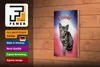Holzschild Katze 18x12cm Ocicat Wanddeko Produktbild-Vorschau 4