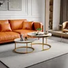 ProximaX Vintage Couchtisch mit goldenen Tischbeinen, Produktbild-Vorschau 4
