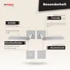 DOMINO Türgriff Drückergarnitur WC - Badezimmer Set | Produktbild-Vorschau 7