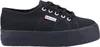 A single black Superga platform sneaker shown from a side-angle. Anteprima dell’immagine prodotto