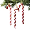 6x Zuckerstangen rot-weiß – glitzernder Baumschmuck für Produktbild-Vorschau 7