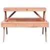 CLORIS Picknicktisch 105x134x75 cm Massivholz Douglasie Produktbild-Vorschau 4