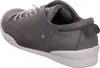 A side view of a gray sneaker with a white sole. Produktbild-Vorschau