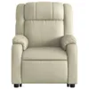 vidaXL Fauteuil de massage avec releveur Crème Similicuir Voir les images du produit 11