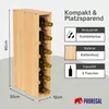 Modulares Weinregal ELSASS | HxBxT 60x12x30cm | Schmal Produktbild-Vorschau 3
