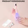 Mini UV Lampe für Gelnägel, UV Lampe für Nägel mit Ständer Produktbild-Vorschau 2