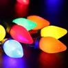 A close-up shot of a string of colorful Christmas lights. Produktbild-Vorschau