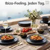 PURE LIVING Geschirrset Ibiza aus Steingut, 24-tlg., für 6 Produktbild-Vorschau 2