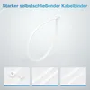 Qost Kabelbinder 365 x 3,5 mm Weiß – 100 Stück – starke Produktbild-Vorschau 5