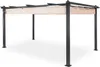 A freestanding pergola with a retractable beige canopy, set against a white background. Náhľad obrázku produktu